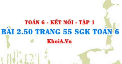 Bài 2.50 trang 55 SGK Toán 6 tập 1 Kết nối tri thức